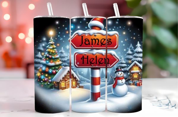 Christmas family names tumblers - Image 3