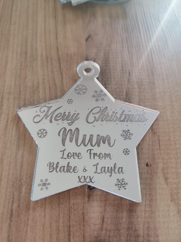 Silver mirror baubles - Image 5